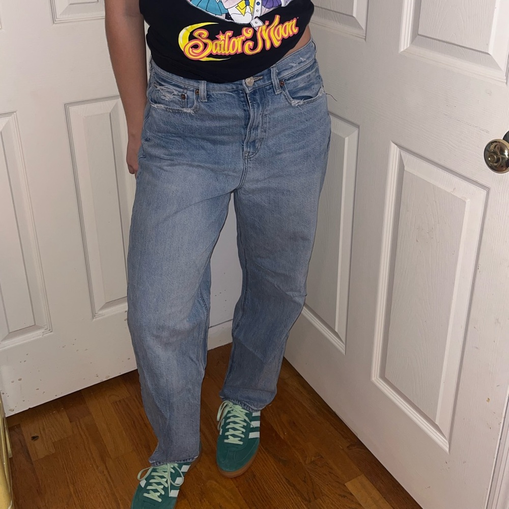 high rise baggy jeans size 10